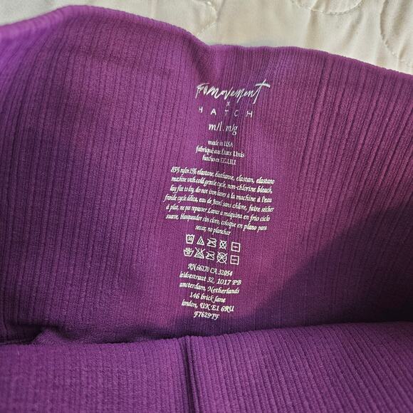 NWOT Free People Movement x Hatch Good Karma Leggings Purple Sz M/L - Picture 7 of 9